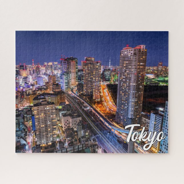 Puzzle Hermosa Ciudad de Tokio, Japón (Horizontal)