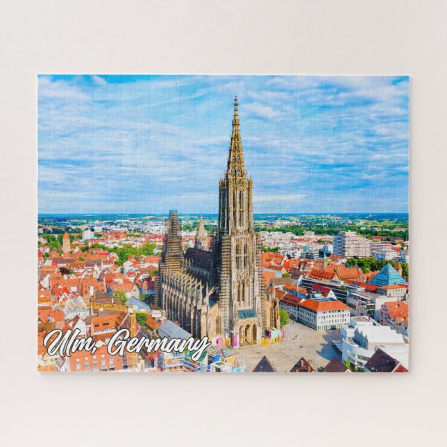 Puzzle Hermosa Ciudad De Ulm, Alemania (Horizontal)