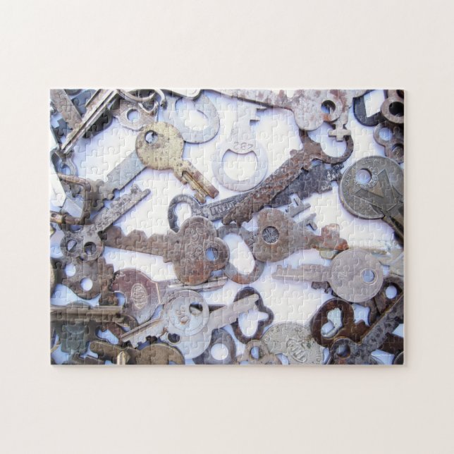 Puzzle Hermosa colección de antiguas llaves de esqueleto (Horizontal)
