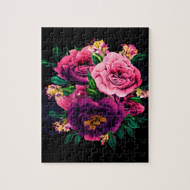 Puzzle hermosa disposición de flores (Vertical)