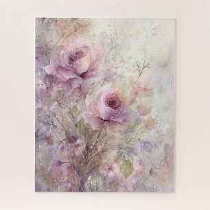 Puzzle Hermosa, Elegante Flor Rosa