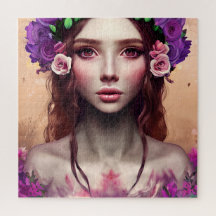 Hermosa encantadora Fantasy AI Art