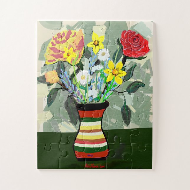 Puzzle Hermosa esperanza floral (Vertical)