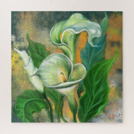 Puzzle Hermosa Flor De Calla Lily - Arte De Dibujo Combin