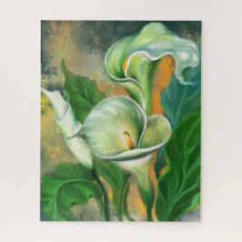 Puzzle Hermosa flor de Calla Lily - dibujo de arte mixto