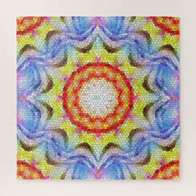 Puzzle Hermosa flor de sol mosaico brillante (Vertical)