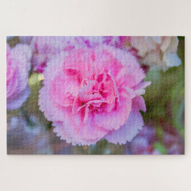 Puzzle Hermosa flor rosa (Horizontal)