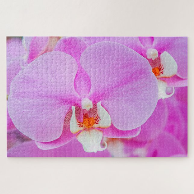 Puzzle Hermosa flor rosa (Horizontal)