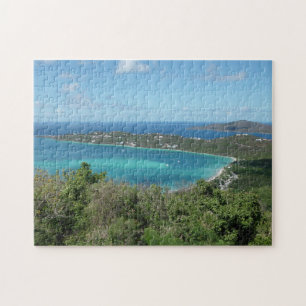 Puzzle Hermosa foto de playa paradisíaca tropical caribeñ