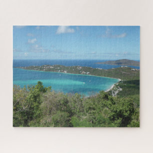 Puzzle Hermosa foto de playa paradisíaca tropical caribeñ