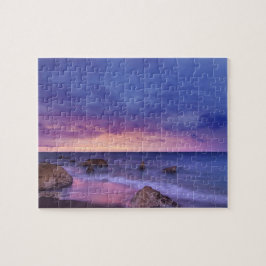 Puzzle Hermosa foto de viaje de playa Sunset