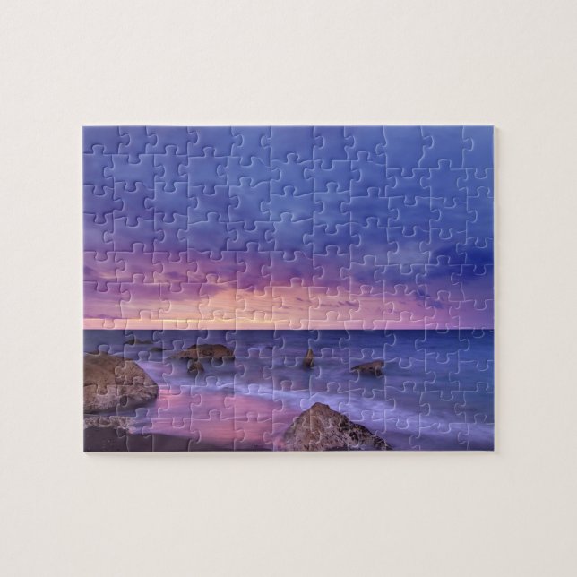 Puzzle Hermosa foto de viaje de playa Sunset (Horizontal)