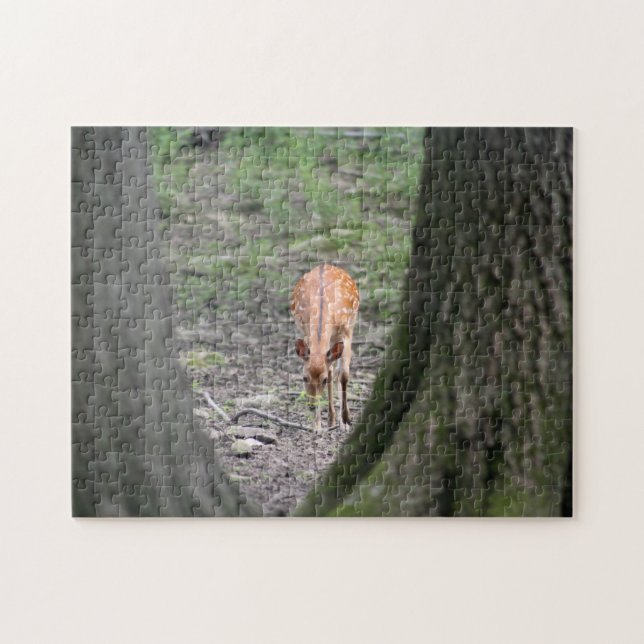 Puzzle Hermosa gacela en el bosque (Horizontal)