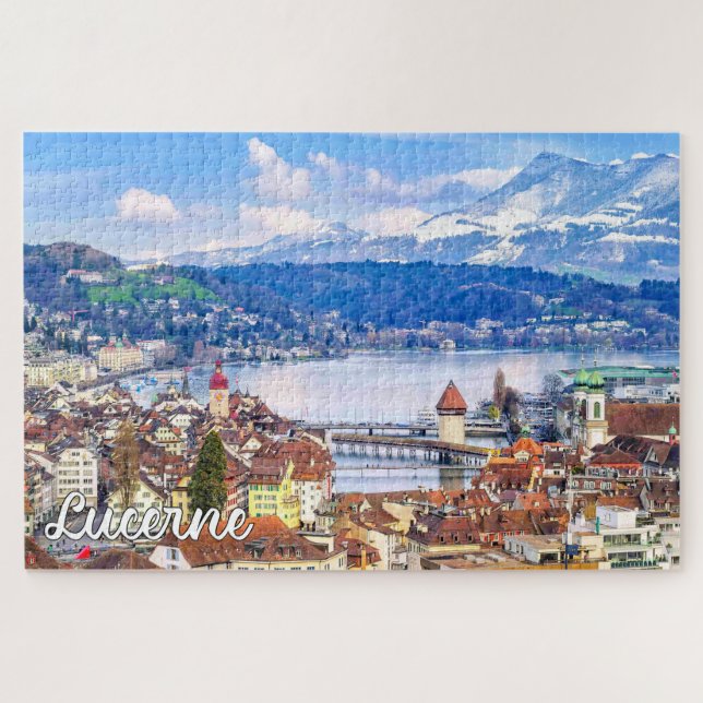 Puzzle Hermosa Lucerna, Suiza (Horizontal)