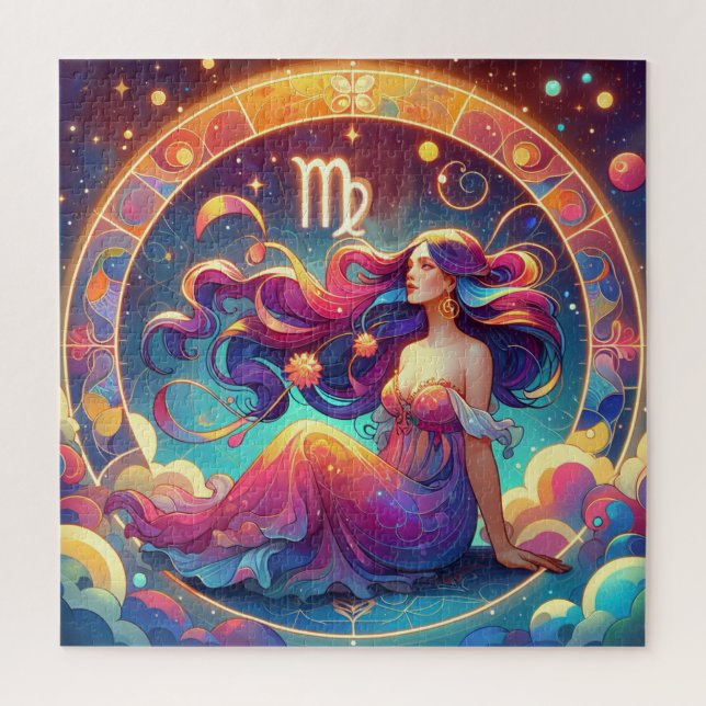 Puzzle Hermosa mujer virgo | Arte de Horoscopio (Vertical)
