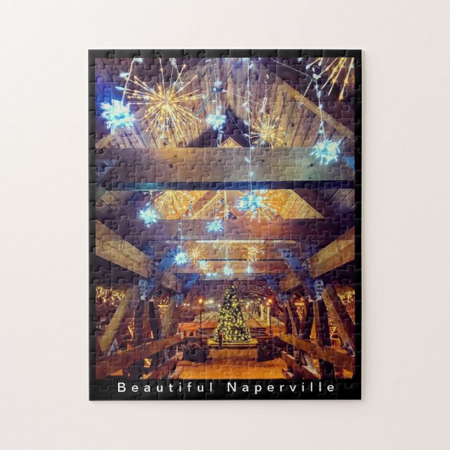 Puzzle Hermosa Naperville - Luces de vacaciones en el pue (Vertical)