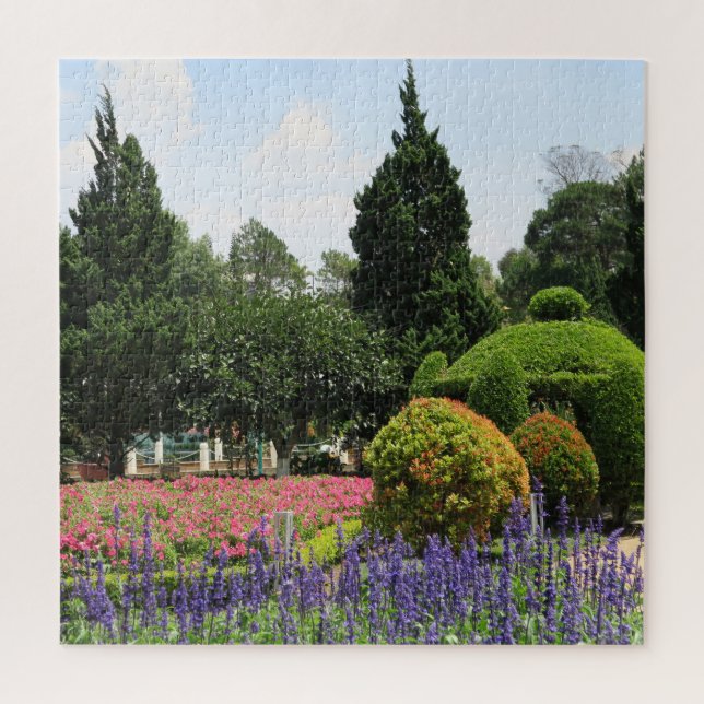 Puzzle hermosa + naturaleza, flores, parque, paisaje, (Vertical)