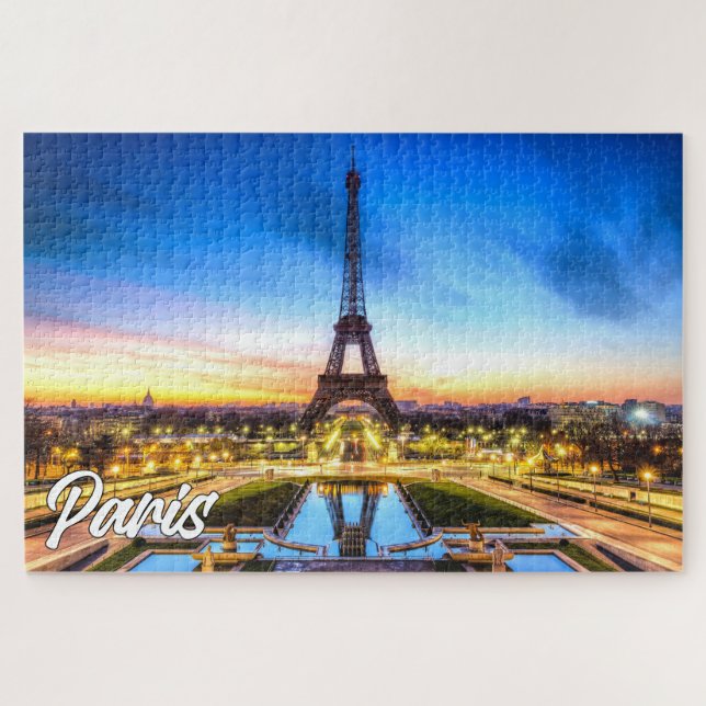 Puzzle Hermosa París, Francia | Torre Eiffel (Horizontal)