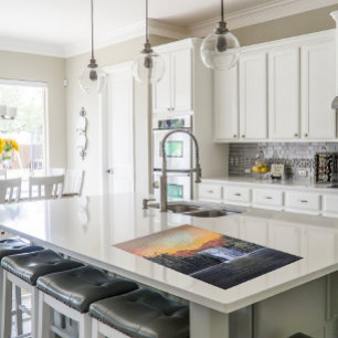 Puzzle Hermosa pintura acrílica de cascada en cascada