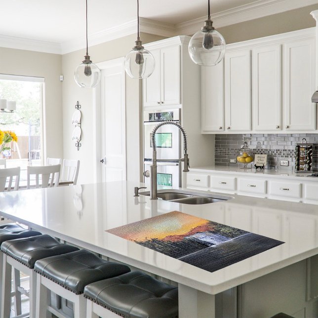 Puzzle Hermosa pintura acrílica de cascada en cascada (Subido por el creador)