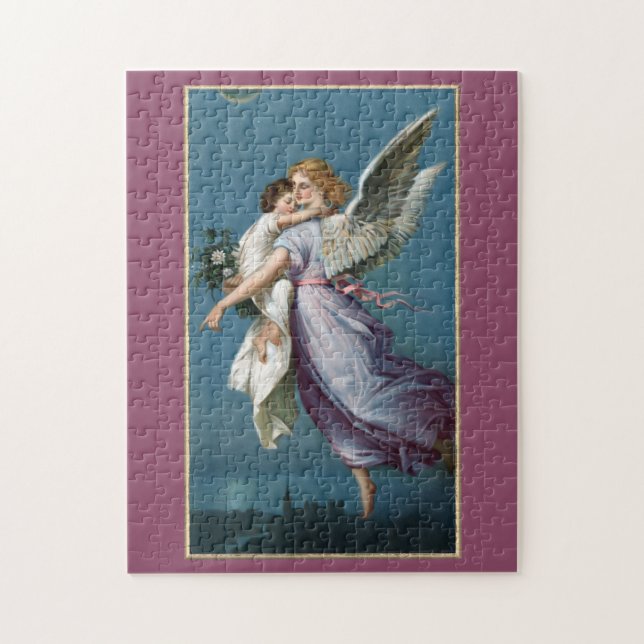 Puzzle Hermosa pintura de Angel Guardian (Vertical)