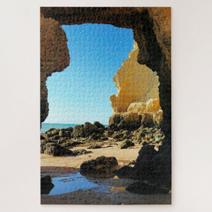 Puzzle Hermosa playa de Algarve con cueva