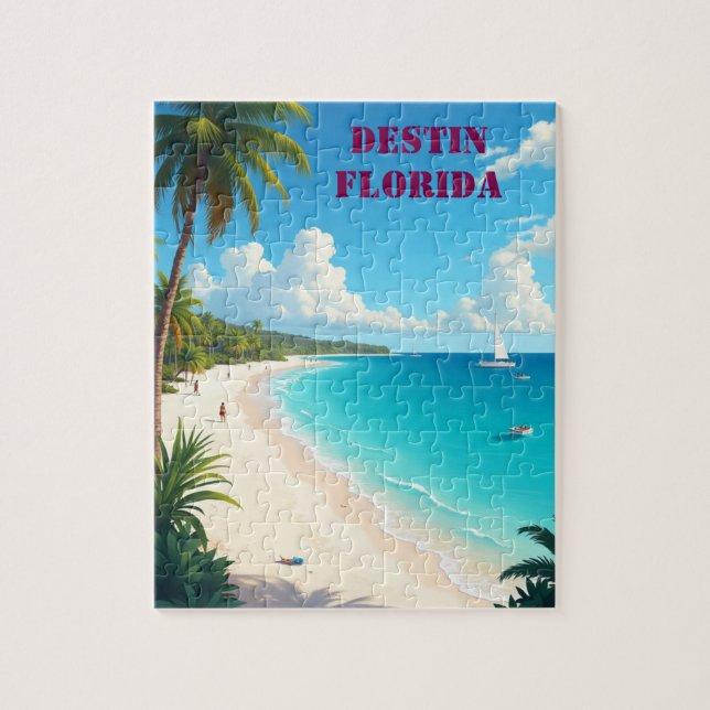 Puzzle Hermosa playa Destin Florida Sunset (Vertical)