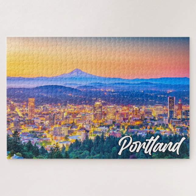 Puzzle Hermosa Portland, Oregón, EE. UU. (Horizontal)