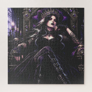 Puzzle Hermosa Reina Romántica Gótica