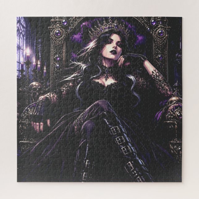 Puzzle Hermosa Reina Romántica Gótica (Vertical)