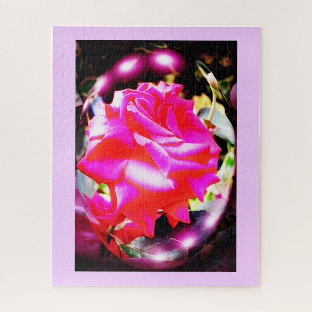 Puzzle Hermosa rosa (Vertical)