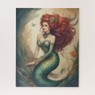 Puzzle Hermosa sirena de Redhead