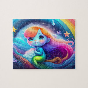 Puzzle Hermosa Sirena Pequeña Colorida