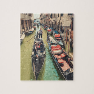 Puzzle Hermosa Venecia con escena de góndola