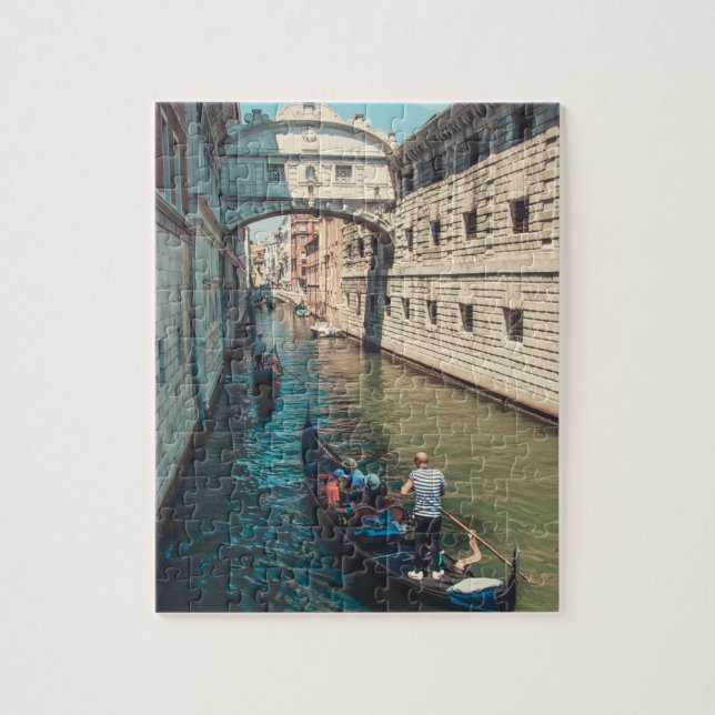 Puzzle Hermosa Venecia con escena de góndola (Vertical)