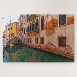 Puzzle Hermosa vista panorámica de un palacio en Venecia,