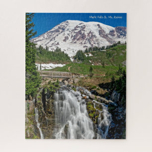 Puzzle Hermosas Cataratas Myrtle y Monte Rainier
