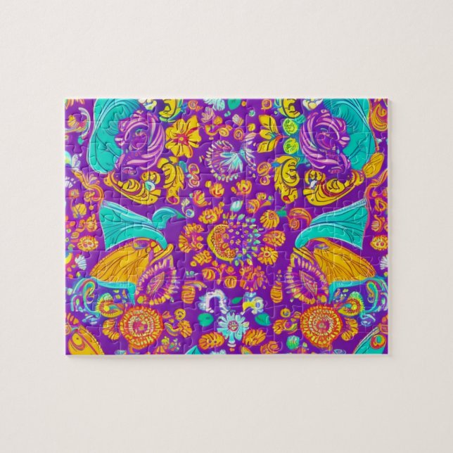 Puzzle Hermosas flores de colores (Horizontal)