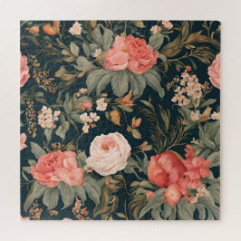 Puzzle Hermosas flores de rosa floral vintage