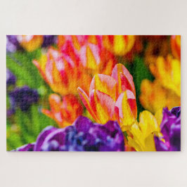 Puzzle Hermosas flores de tulipán