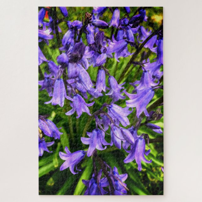 Puzzle Hermosas flores moradas (Vertical)