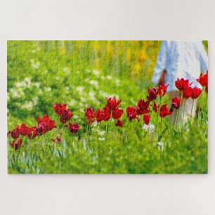 Puzzle Hermosas flores rojas, Países Bajos