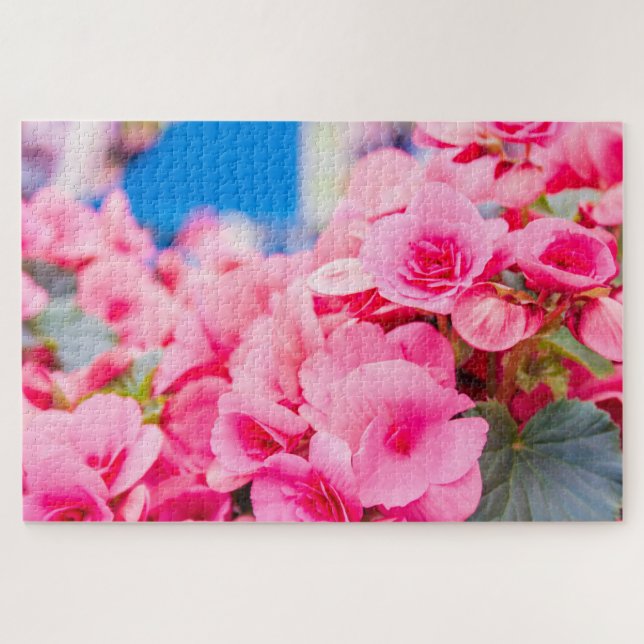 Puzzle Hermosas flores rosas (Horizontal)