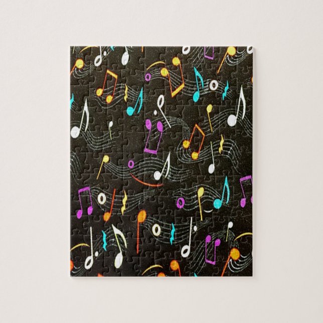 Puzzle Hermosas notas musicales (Vertical)