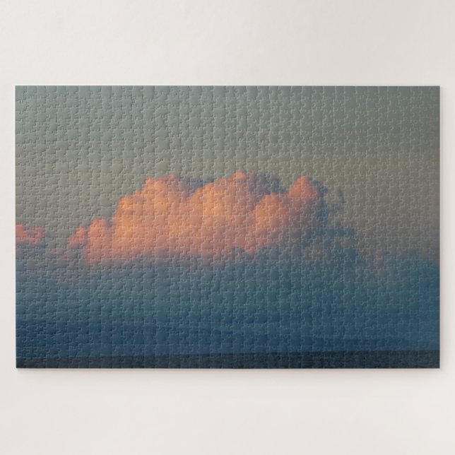Puzzle Hermosas nubes cumulonimbus al atardecer en Hawaii (Horizontal)