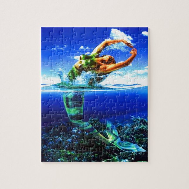 Puzzle Hermosas pinturas de sirenas (Vertical)