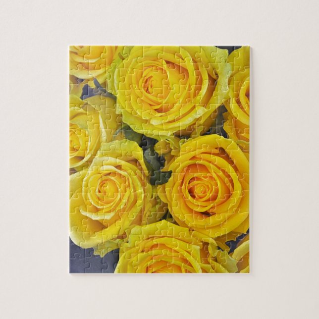 Puzzle Hermosas rosas amarillas (Vertical)