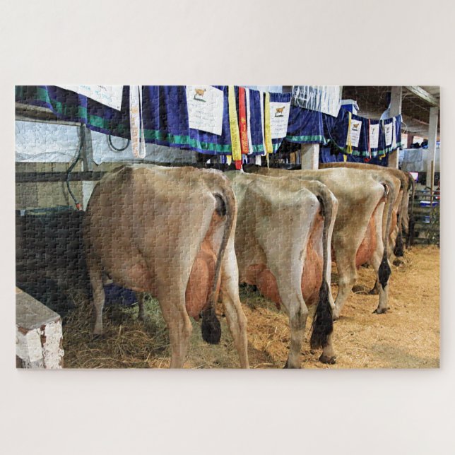 Puzzle Hermosas vacas desordenadas (Horizontal)