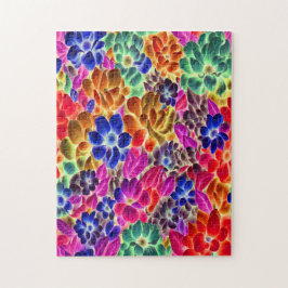 Puzzle Hermoso Abstracto Abstracto Floral -