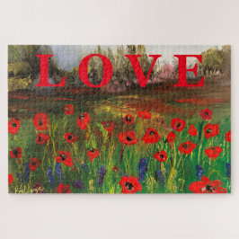 Puzzle Hermoso amor por los cachorros difunde el amor